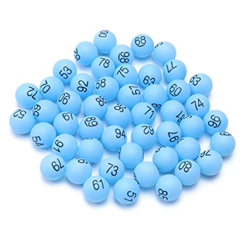 Cabilock 100 STK Kugeln Mini-Pong-bälle Bingo Balls Bingo-gebläse Verlosung Bälle 100 Pongbälle Spielball Werfen Nummern Bedruckte Bälle Gartenball Im Freien Pong Bälle Haupt Kaugummi Kind von Cabilock