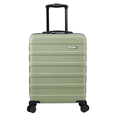 Cabin Max Anode Handgepäck Koffer - Leicht, Hartschale, Koffer Handgepäck Trolley mit 4 Rädern, 3-stelliges Schloss (Trolley Koffer Farbe: Grun, Größe: 55x40x20 cm) von Cabin Max