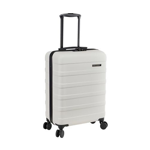 Cabin Max Handgepäck Koffer 55x35x25 - Leicht, Hartschale, Handgepäck Trolley mit 4 Rädern, 3-stelliges Schloss (weiß, Air France, KLM) von Cabin Max