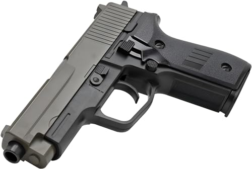 B.W. Softair Gun Airsoft Pistole Metall & ABS/Bicolor | P226 Replika Sig Sauer -V72 | 21,5cm. Inkl. Magazin & unter 0,5 Joule (ab 14 Jahre) von Cadofe