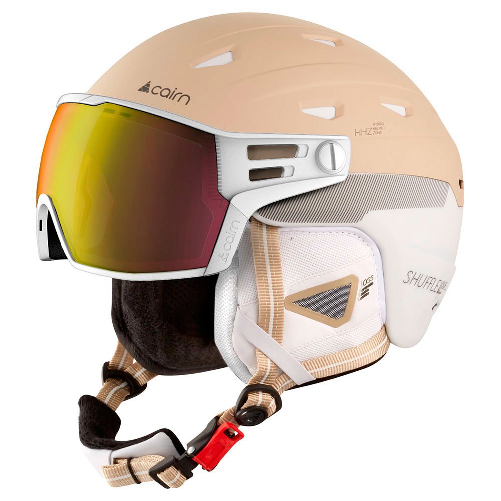 Cairn Shuffle S-visor Evolight Nxt Visor Helmet Beige 54-56 cm von Cairn