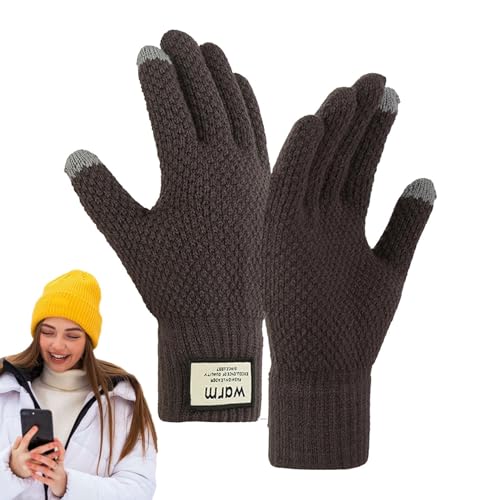 Calakono Warme Touchscreen-Handschuhe | Thermo-Handhandschuhe - Weiche, Winddichte, warme Laufhandschuhe, thermischer Handschutz zum Fahren, Skifahren von Calakono