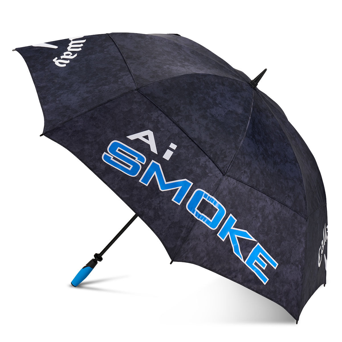 Callaway Ai Smoke 68" Double Canopy Golf Umbrella, Mens, Grey/black/blue, 68 inches | American Golf von Callaway Golf