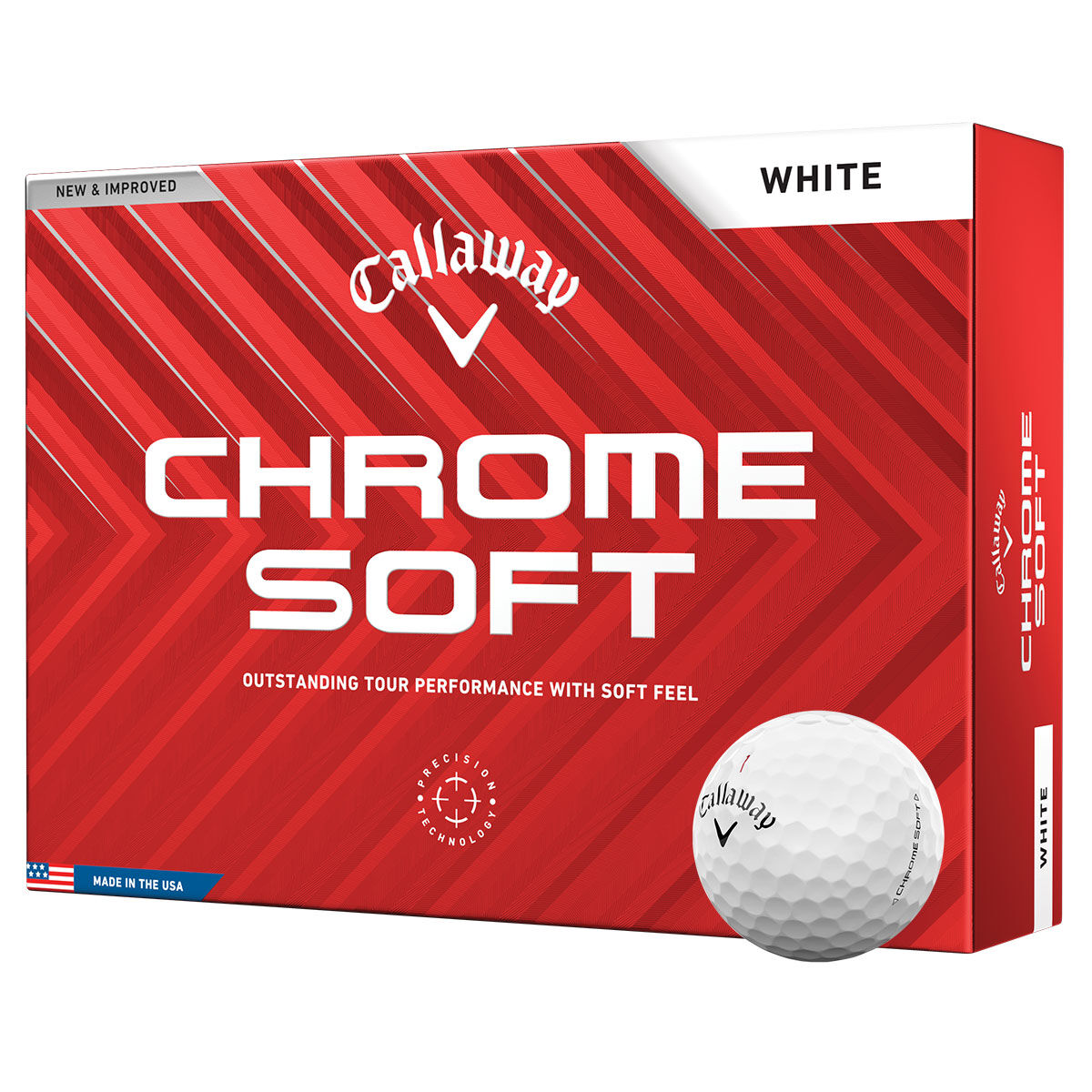 Callaway Chrome Soft 12 Golf Ball Pack, Mens, White | American Golf von Callaway Golf