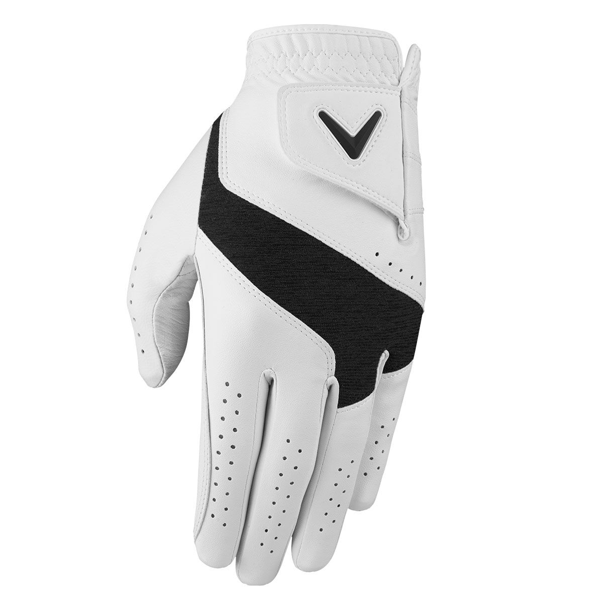 Callaway Men's Fusion Golf Glove, Mens, Left hand, Large, White/charcoal | American Golf von Callaway Golf