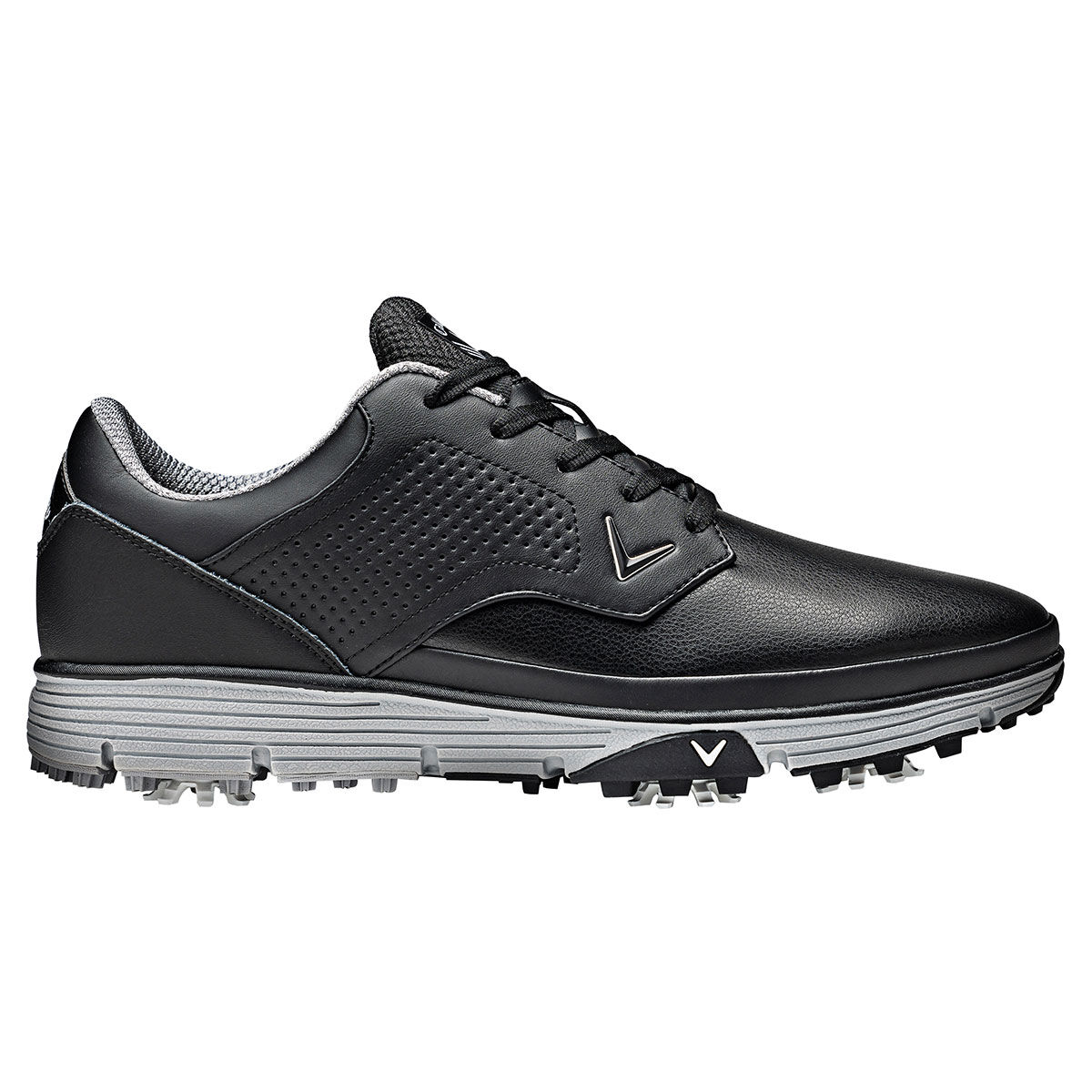 Callaway Golf Mens Black Lightweight Mission Waterproof Spiked Golf Shoes, Size: 10 | American Golf von Callaway Golf