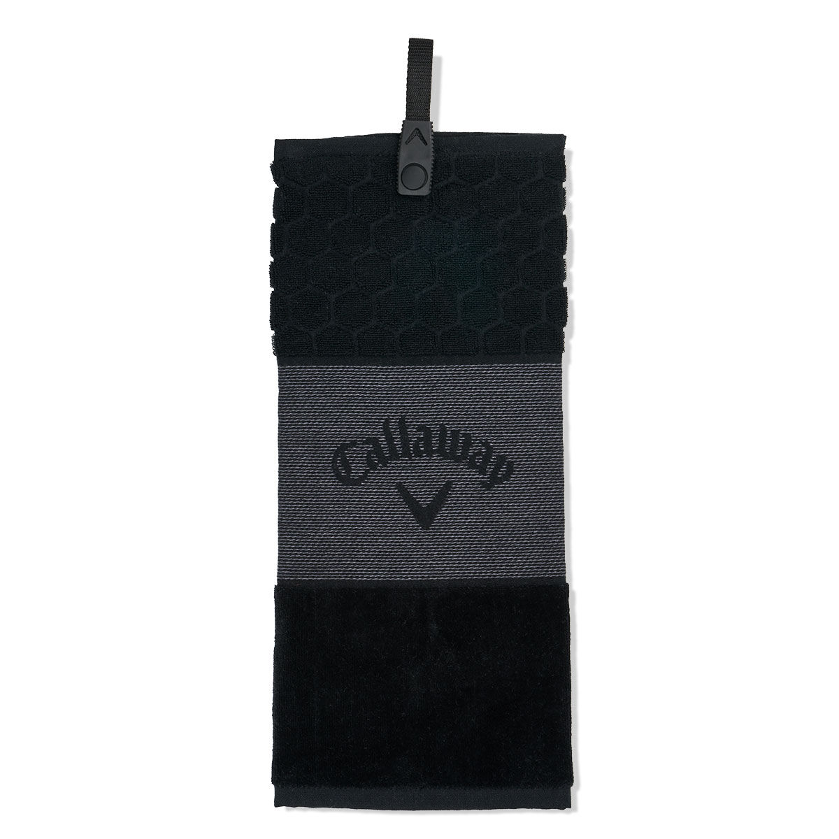 Callaway Tri-Fold Cotton Golf Towel, Mens, Black, One size | American Golf von Callaway Golf