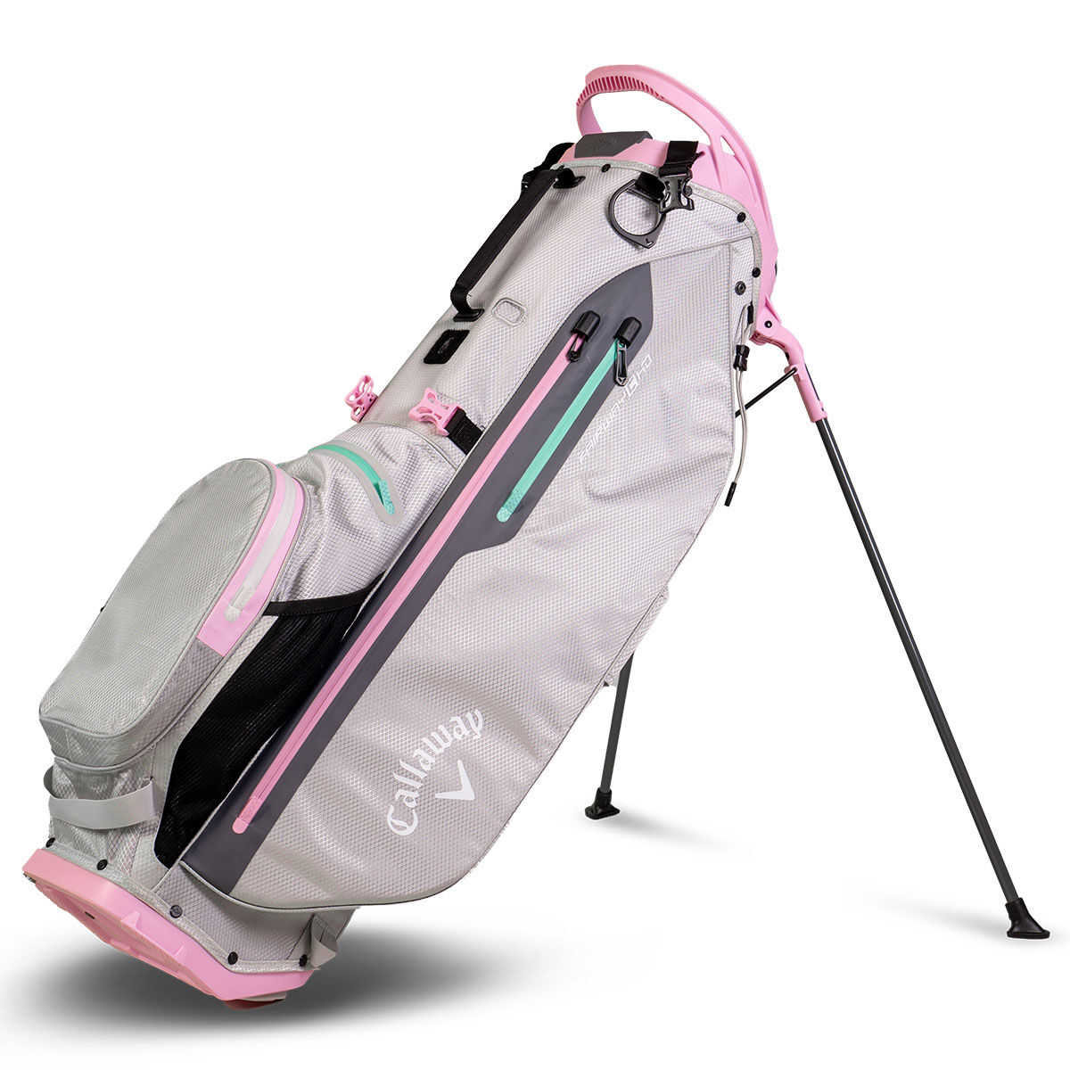 Callaway Golf Ladies Grey and Pink Colourblock Fairway C HD Golf Stand Bag | American Golf von Callaway Golf