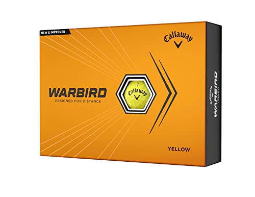 Callaway Warbird Golfbälle (Version 2023, gelb) von Callaway