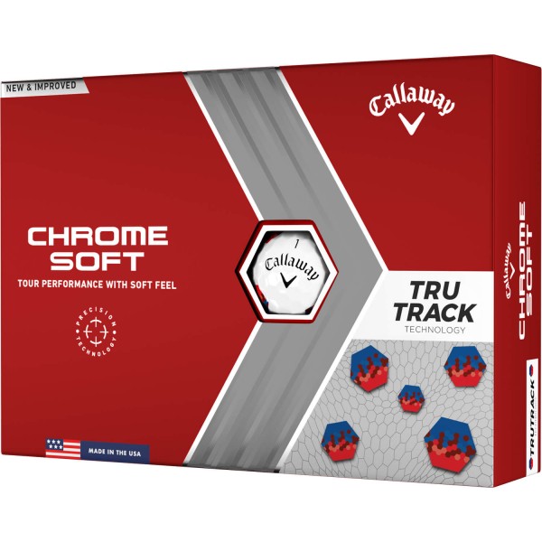 Callaway Chrome Soft TruTrack Golfbälle - 12er Pack weiß von Callaway