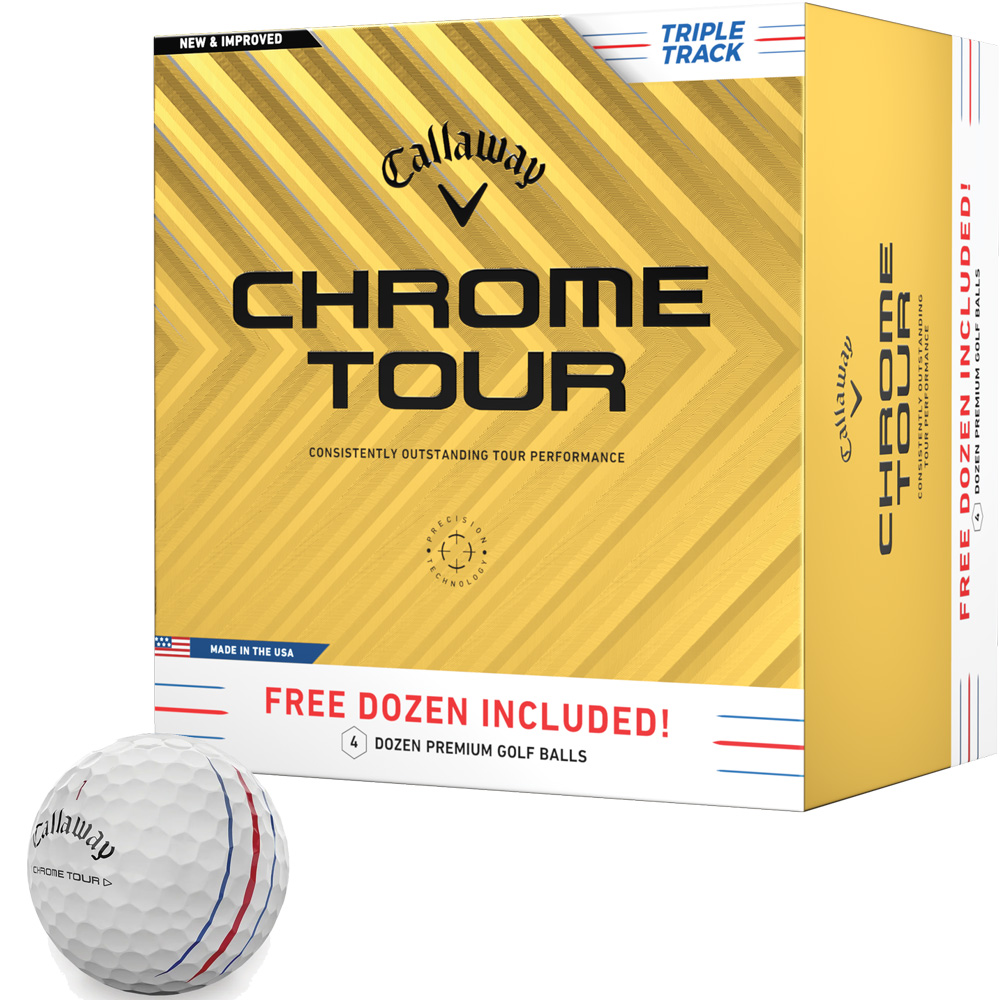 'Callaway Chrome Tour Triple Track Golfball 48er weiss' von Callaway