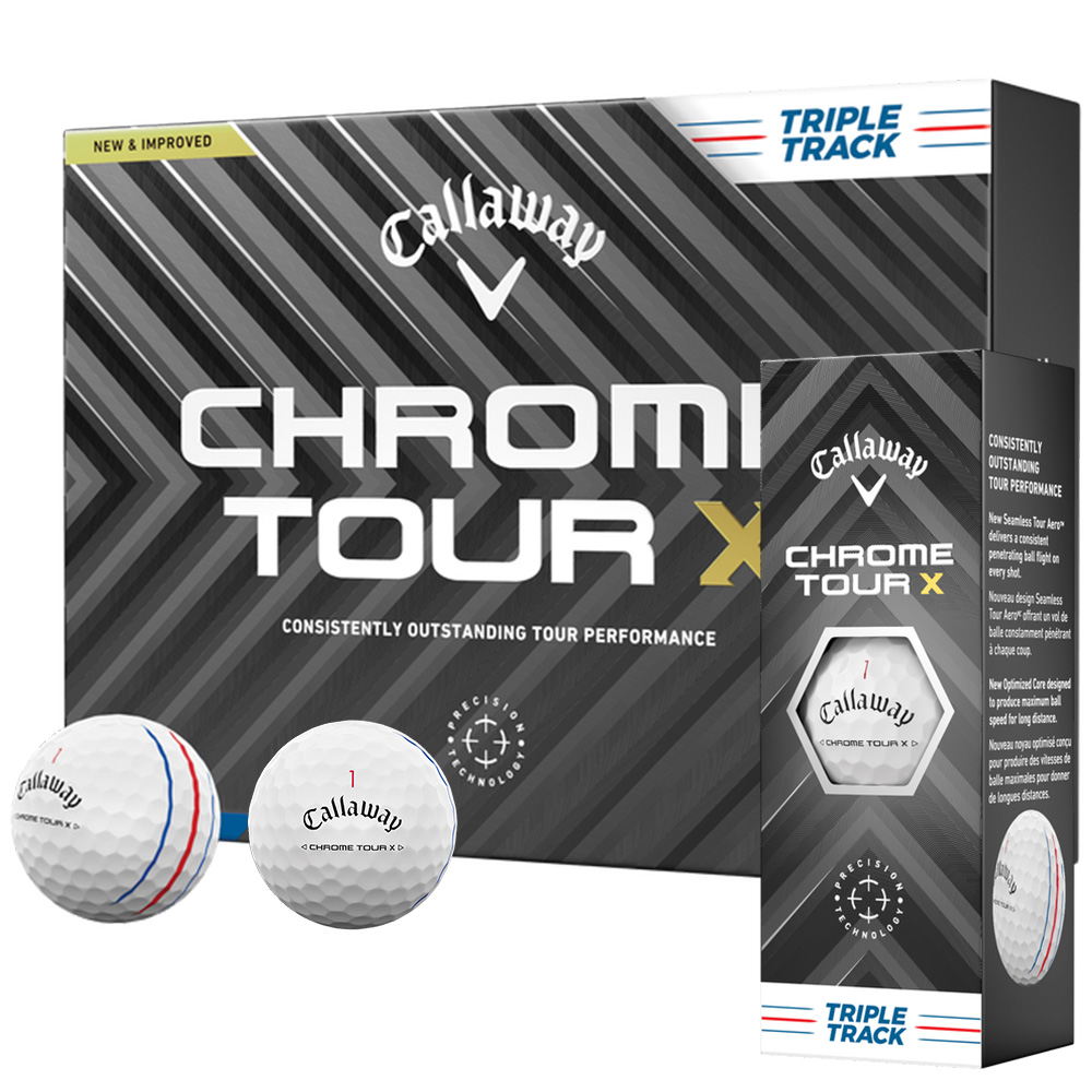 'Callaway Chrome Tour X Golfball 3er triple track' von Callaway