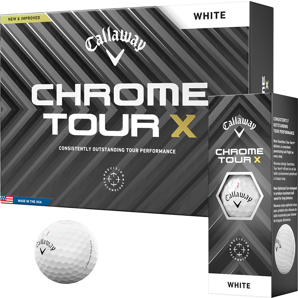 'Callaway Chrome Tour X Golfball 3er weiss' von Callaway