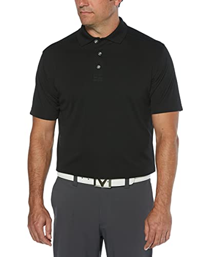 Callaway Core Performance Golf-Poloshirt für Herren, kurzärmelig, mit Sonnenschutz (Größe S - 4 x groß und groß), Schwarz, XL von Callaway