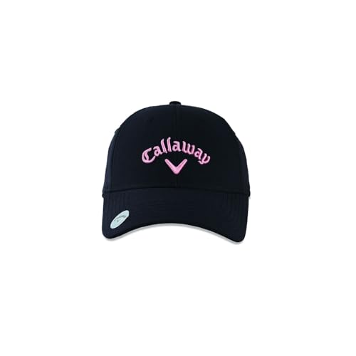 Callaway Damen Ladies Stitch Magnet Hat, Black/Pink, Einheitsgröße EU von Callaway