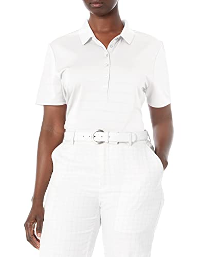 Callaway Damen Opti-Vent-Poloshirt, Kurzärmelig, Offenes Netzgewebe Golfshirt, Weiß, M EU von Callaway
