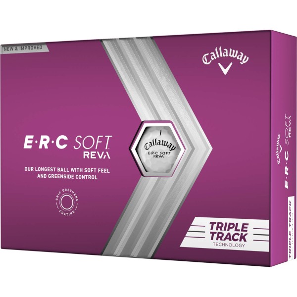 Callaway ERC Soft REVA TripleTrack 23 Golfbälle - 12er Pack weiß von Callaway