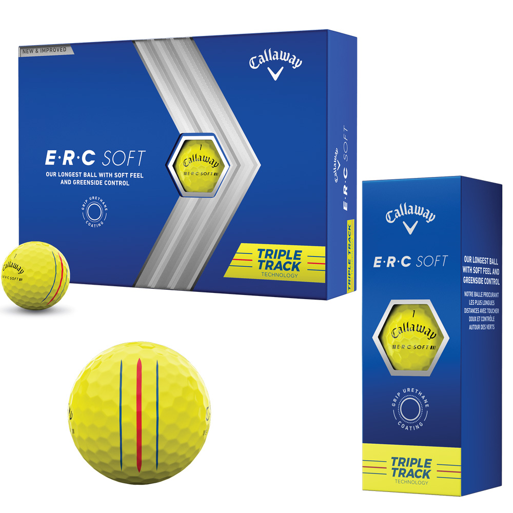 'Callaway ERC Soft Triple Track Golfball 3er gelb' von Callaway
