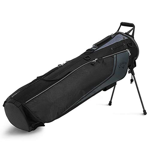 Callaway Golf Carry+ Carrybag mit Doppel-Trageriemen, Black/Charcoal von Callaway