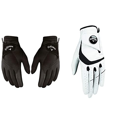 Callaway Golf Damen Thermal Grip Handschuh, 1 Paar& Golf Damen Syntech Handschuh von Callaway