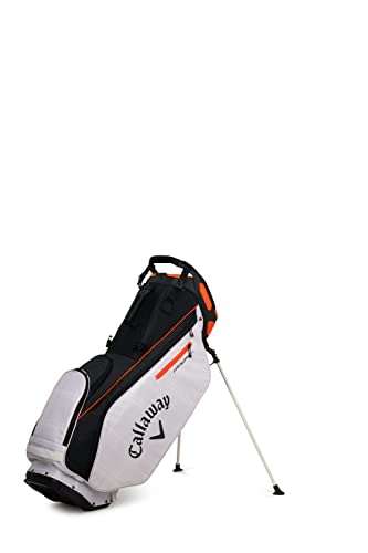 Callaway Golftasche mit Standfunktion, Schwarz/cremefarben/kariert/orange von Callaway