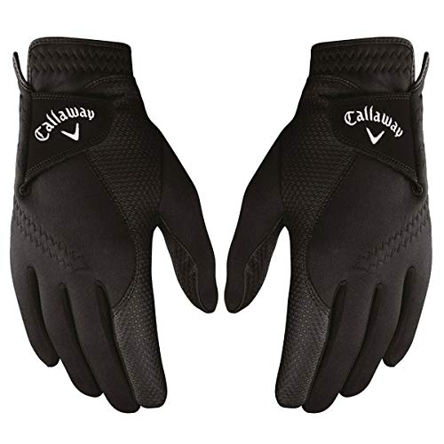 Callaway Golf Herren Thermal Grip Handschuh , 1 Paar, Schwarz, Medium von Callaway