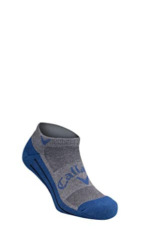 Callaway Golf Optidri-Turniersocken für Herren, niedriger Schnitt, Holzkohle / Navy, S/M von Callaway