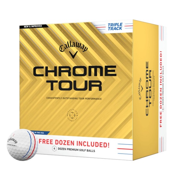 Callaway Golfbälle Chrome Tour Triple Track 48-Pack weiß von Callaway
