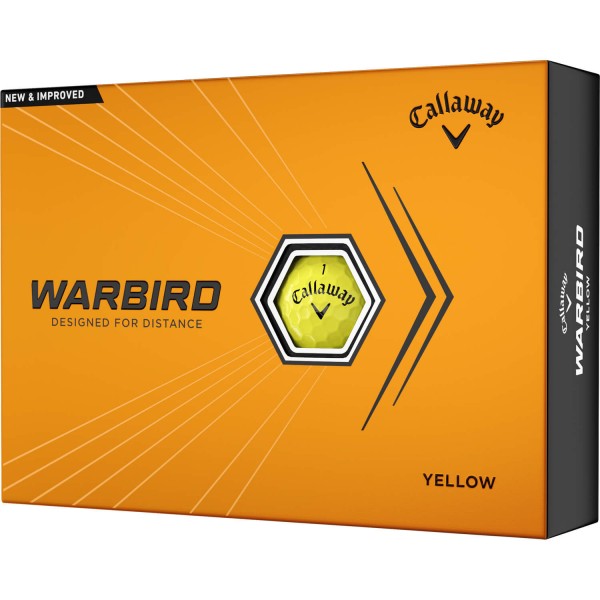 Callaway Golfbälle Warbird 23 - 12er Pack gelb von Callaway