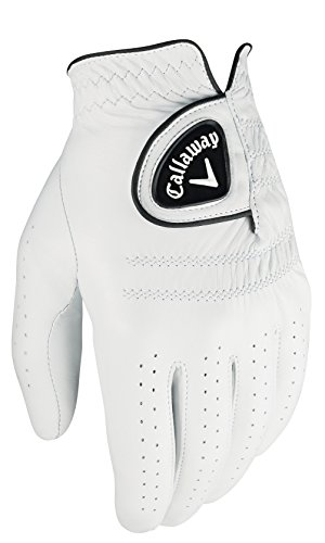 Callaway Herren-Golfhandschuh, authentisch, auf der linken Hand getragen, Größe XXL, Weiß von Callaway