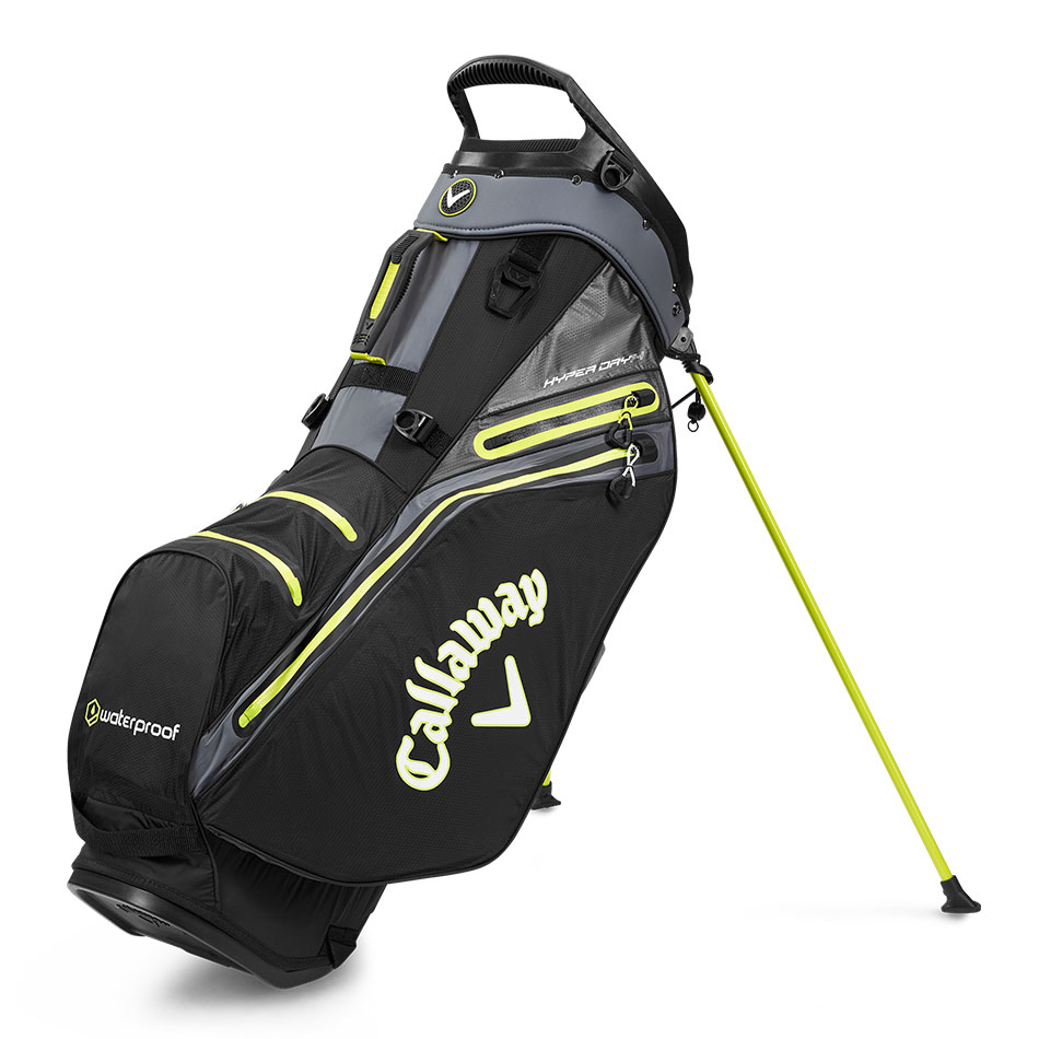 'Callaway Hyperdry 14 Standbag wasserdicht schwarz/grau/gelb' von Callaway