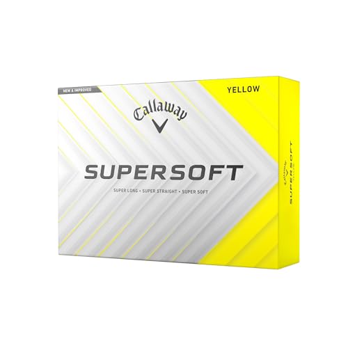 Callaway Golf Supersoft Golfball 2025, Gelb von Callaway