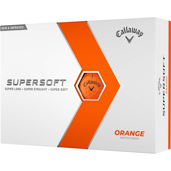 Callaway Supersoft 23 Golfbälle - 12er Pack orange von Callaway