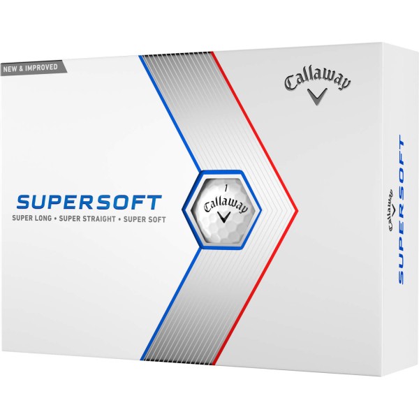 Callaway Supersoft 23 Golfbälle - 12er Pack weiß von Callaway