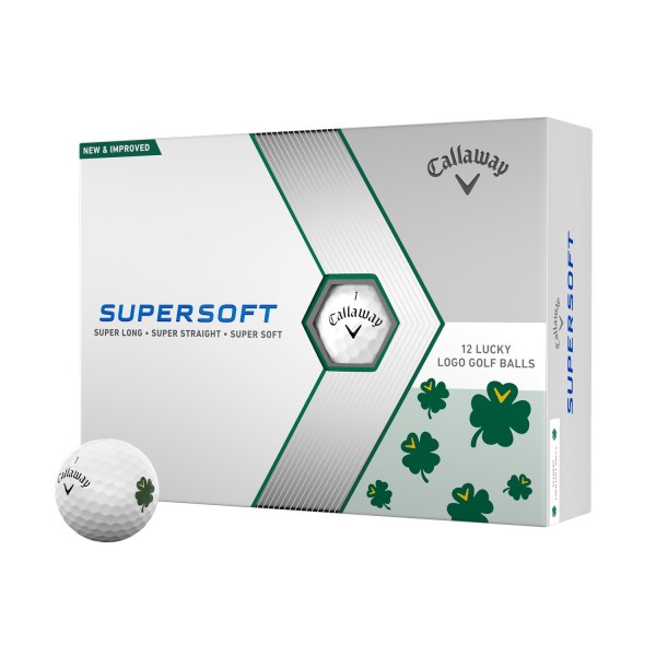Callaway Supersoft 23 LUCKY Limited Golfbälle - 12er Pack weiß von Callaway