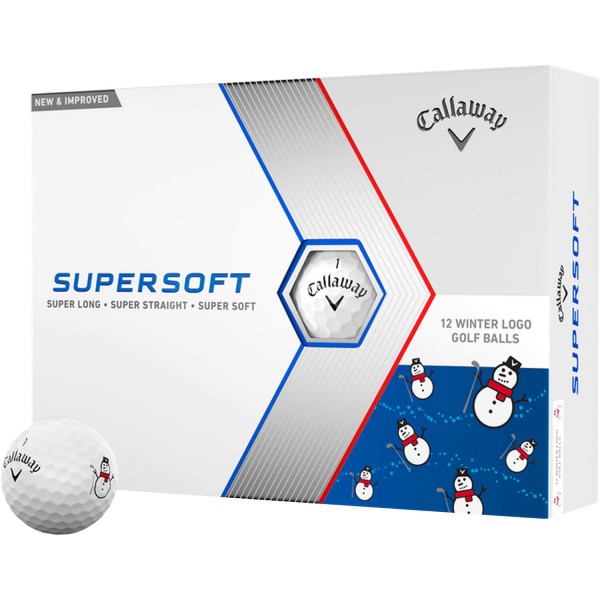 Callaway Supersoft 23 WINTER Limited Golfbälle - 12er Pack weiß von Callaway
