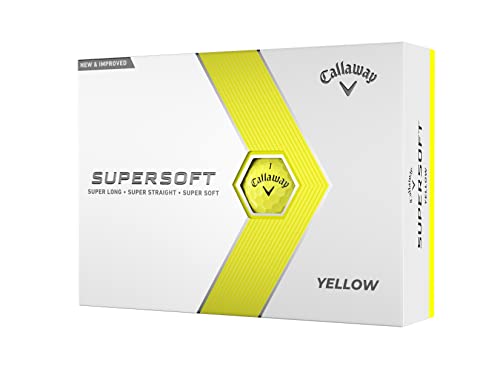 Callaway Supersoft Golfbälle, 12B, Gelb von Callaway