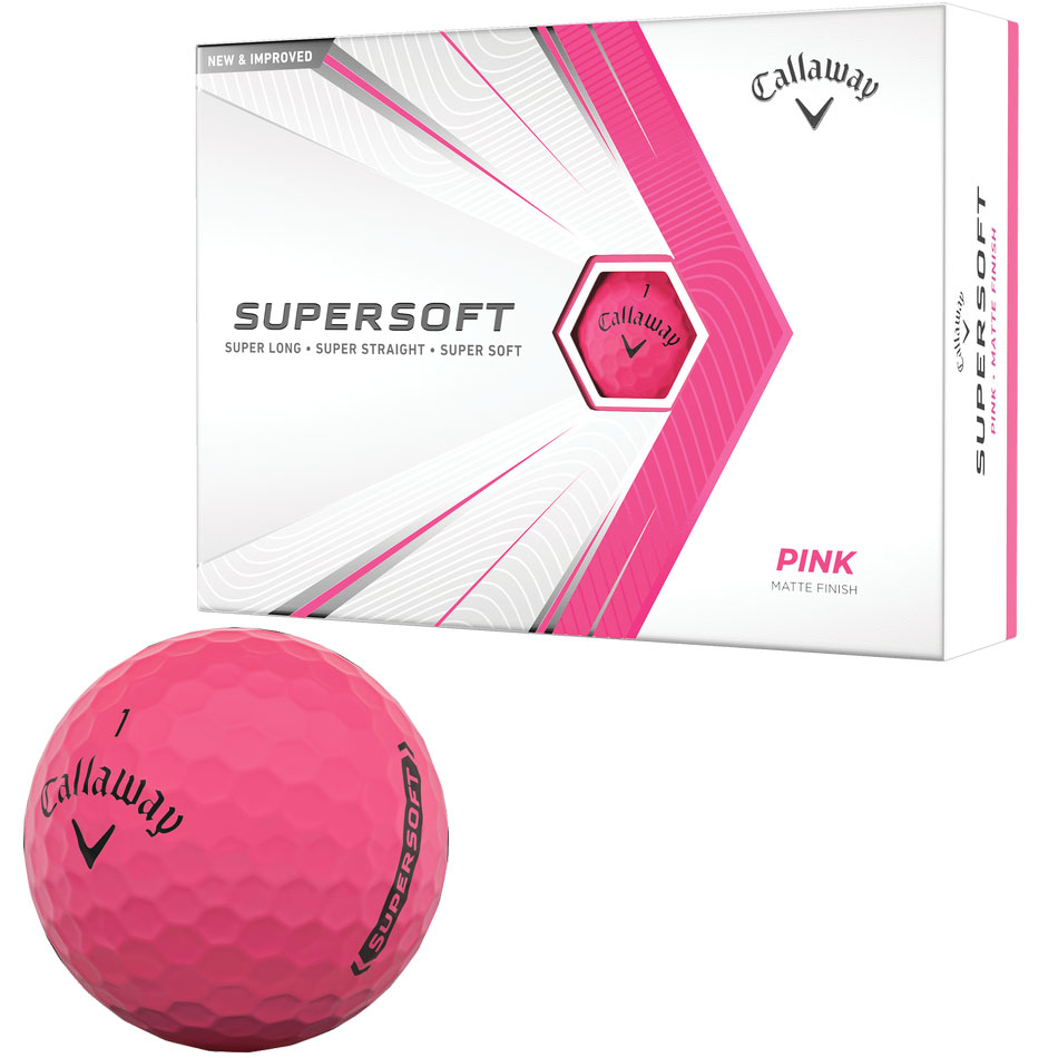 'Callaway Supersoft Golfball 12er matt pink' von Callaway