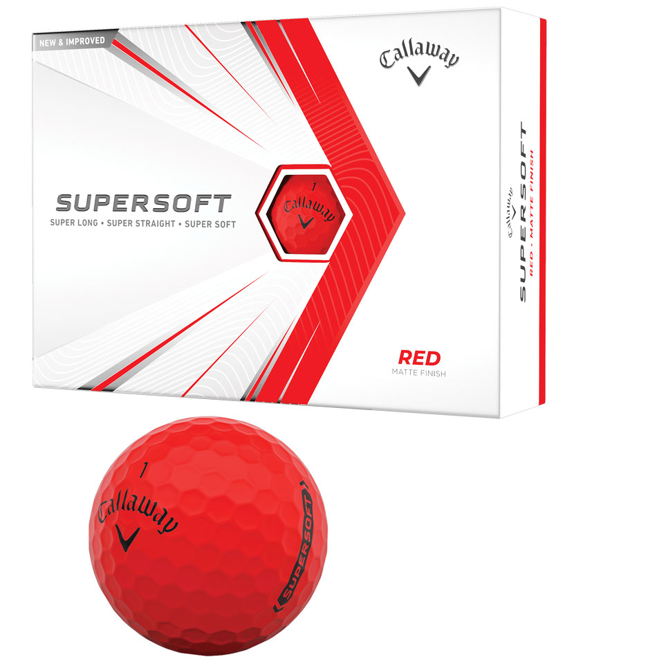 'Callaway Supersoft Golfball 12er matt rot' von Callaway