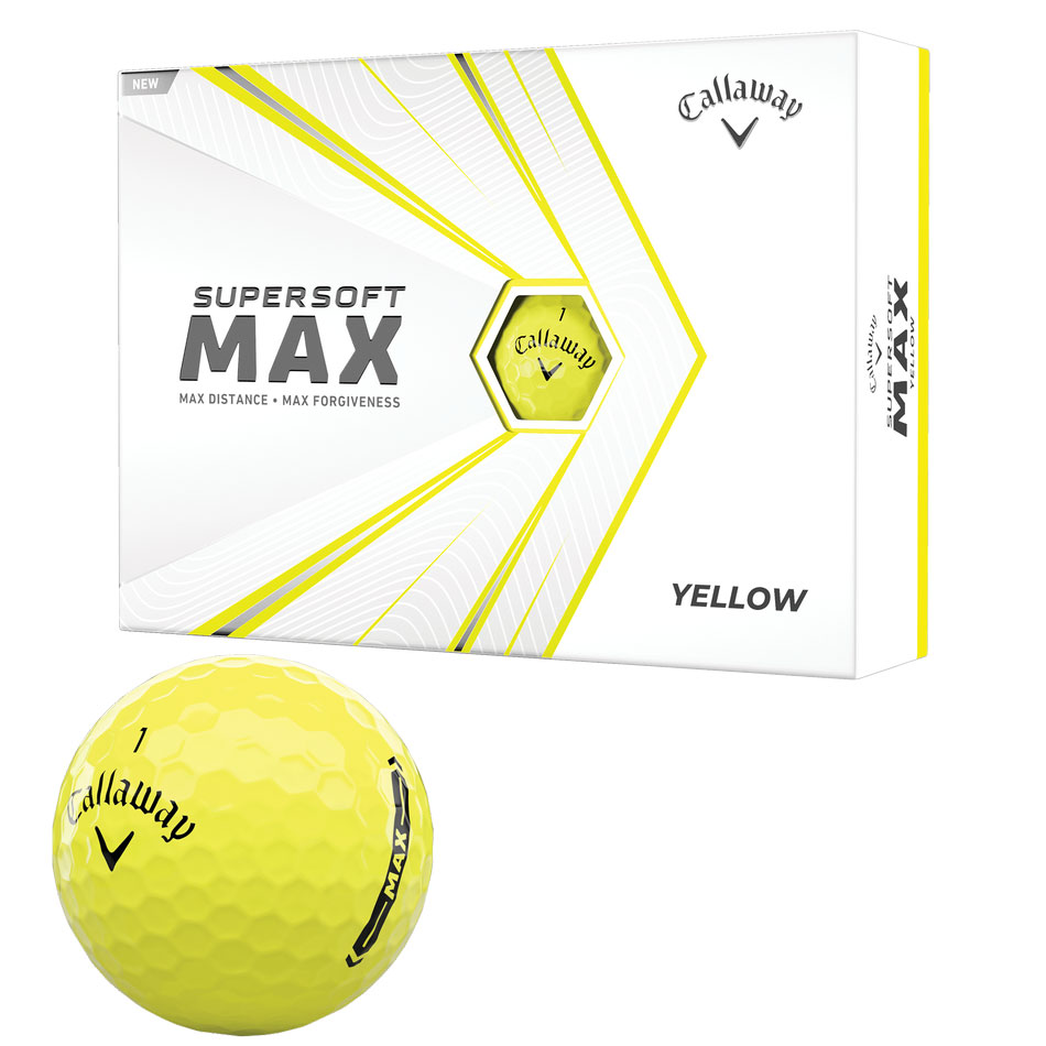 'Callaway Supersoft Max Golfball 12er gelb' von Callaway