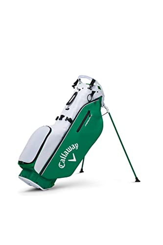 Callaway Golf 2022 Fairway C Standtasche, Doppelriemen, Weiß/Kelly Green Farbe von Callaway