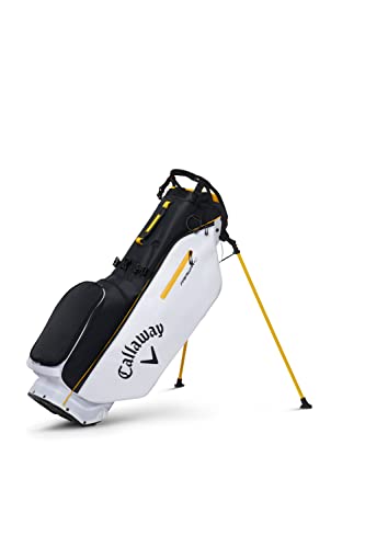 Callaway Golf 2022 Fairway C Standtasche, Doppelriemen, schwarz/weiß/goldfarben von Callaway