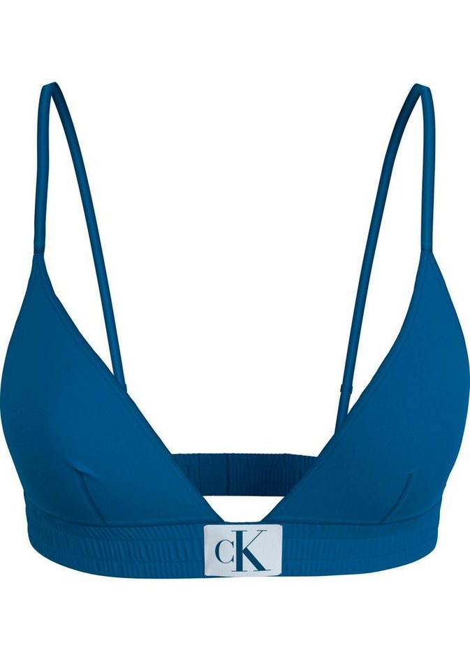 Calvin Klein Swimwear Triangel-Bikini-Top FIXED TRIANGLE-RP, mit Calvin Klein Markenlabel von Calvin Klein Swimwear