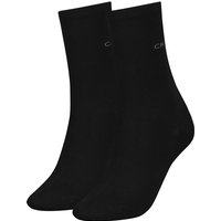 2er Pack Calvin Klein Classic Socken Damen 001 - black von Calvin Klein