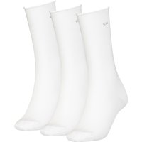 3er Pack Calvin Klein Roll Top Socken Damen 005 - white von Calvin Klein