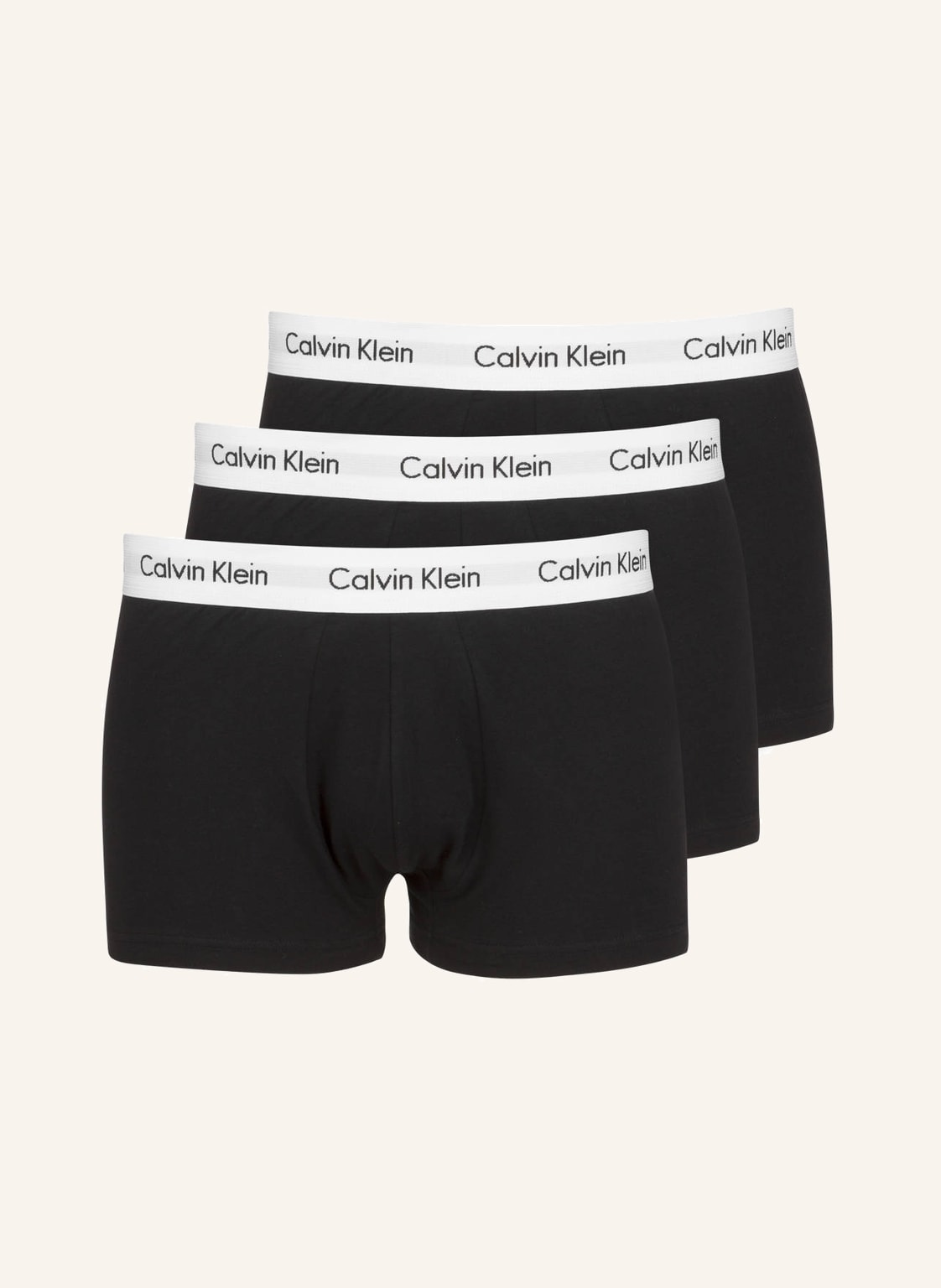Calvin Klein 3er-Pack Boxershorts Cotton Stretch grau von Calvin Klein
