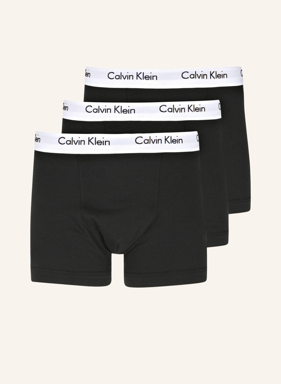 Calvin Klein 3er-Pack Boxershorts Cotton Stretch schwarz von Calvin Klein