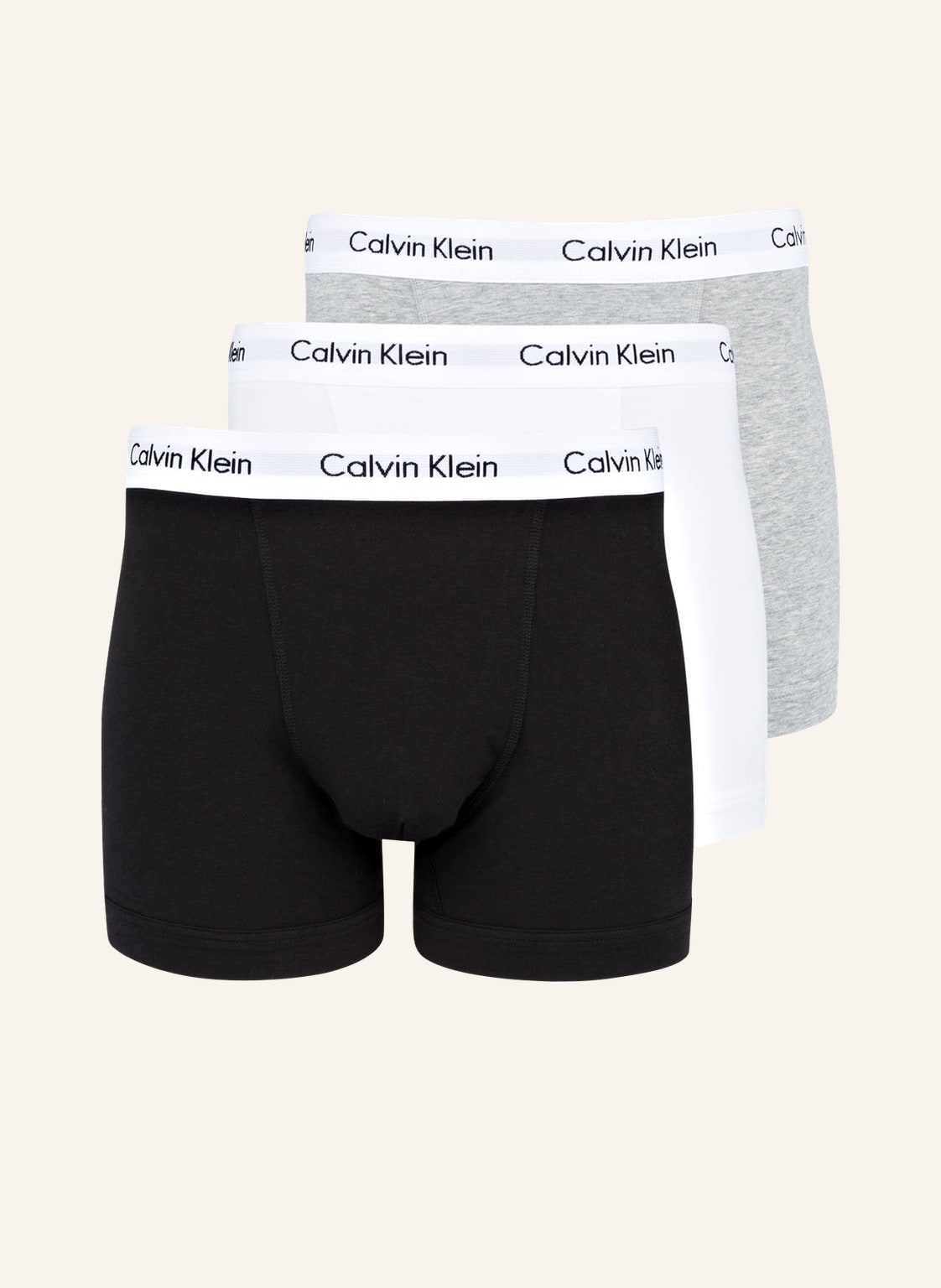 Calvin Klein 3er-Pack Boxershorts Cotton Stretch weiss von Calvin Klein