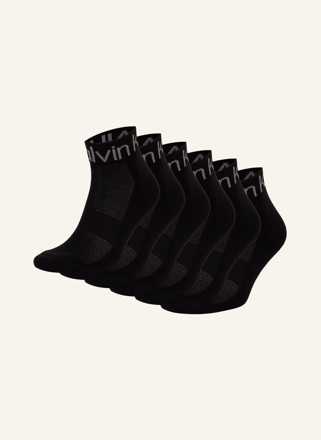Calvin Klein 6er-Pack Socken schwarz von Calvin Klein