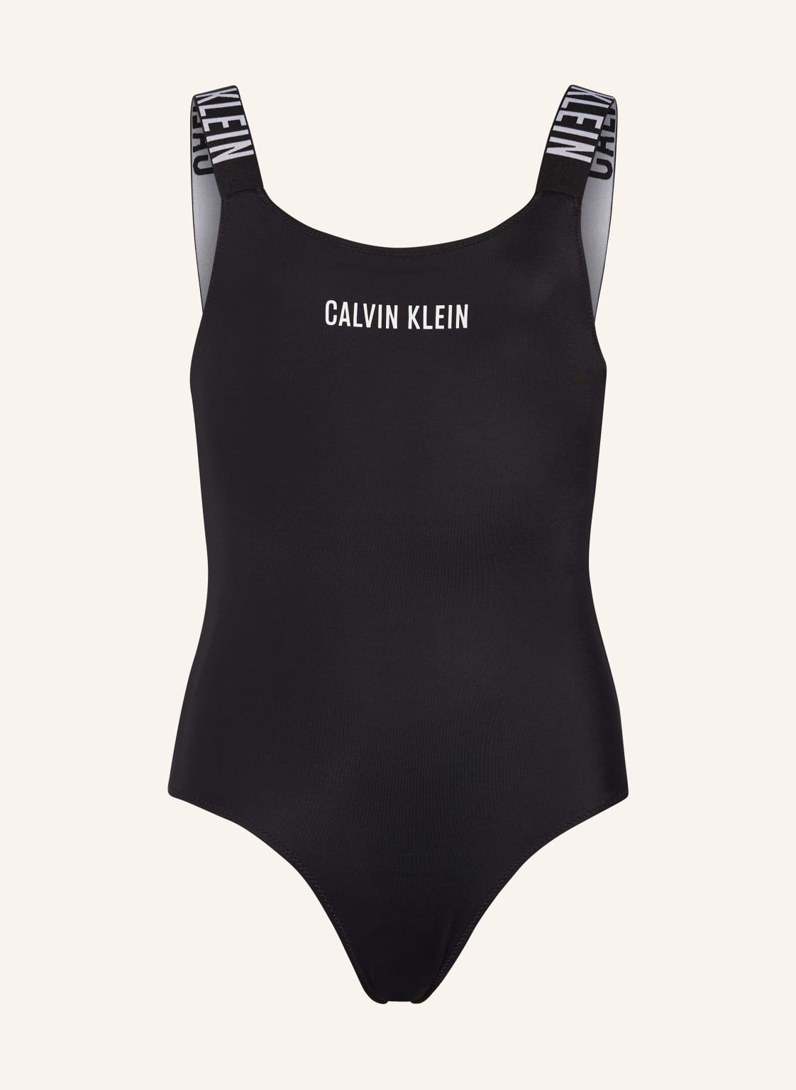 Calvin Klein Badeanzug Intense Power schwarz von Calvin Klein